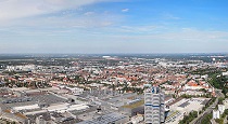 vavtrade.hu - München. München - panorámakép az Olimpiatoronyból dél felé. Forrás: wikipedia.org