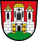 Burghausen címere és zászlója.